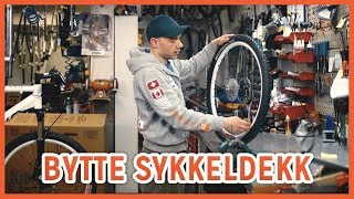 Hvordan bytte sykkeldekk [upl. by Yniffit947]