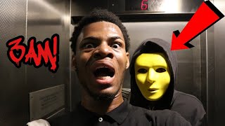 PLAYING THE CREEPY ELEVATOR GAME AT 3AM I SEEN THE BOY I KNOCKED HIM OUT [upl. by Enaitsirk]