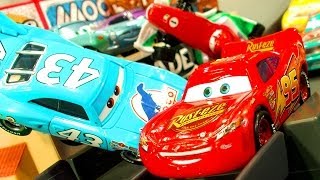 Cars Piston Cup 500 Race Track Ultimate Disney Pixar Cars2 Speed Stunts Crashes amp Smashes ToysRUs [upl. by Yblok491]