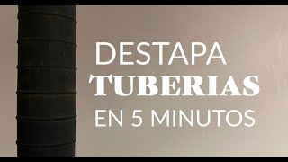 Como destapar tuberías en 5 minutos y sin químicos [upl. by Vernon]