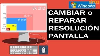 Reparar problemas con la resolución de pantalla en Windows [upl. by Meares994]