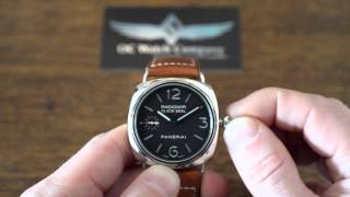 How To Set The Time Panerai Radiomir PAM183 Manual Wind Watch [upl. by Enyamrahc]