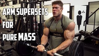 ARM SUPERSET Workout  Pumped up for the Arnold [upl. by Symer]