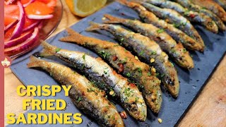 Golden Bliss Portuguese TempuraStyle Crispy Fried Sardines 🐟  Pabs Kitchen [upl. by Nehtan863]