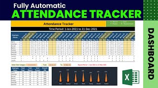 Attendance Sheet  Attendance Management System  Dynamic Attendance Sheet in Excel  Attendance [upl. by Cirone680]