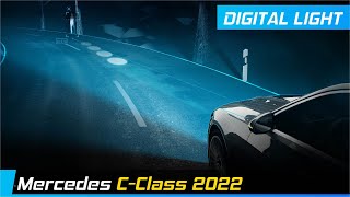 Mercedes CClass 2022 DIGITAL LIGHT  Animation amp Real Driving Scenes [upl. by Cirederf815]