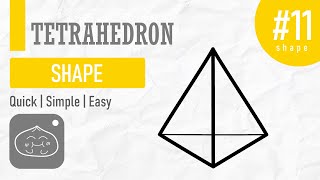 How to draw a triangular pyramid  Tetrahedron [upl. by Tdnerb301]