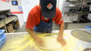 Dominos guy makes 3 Pizzas in 39 Seconds  Sarasota HeraldTribune [upl. by Ecidnac798]