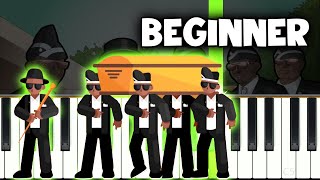 Coffin Dance  Very EASY Piano tutorial [upl. by Solraced]