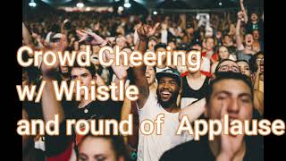 Crowd Cheering Whistle Applause SOUND EFFECT Awarding [upl. by Aneleasor]