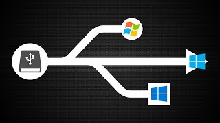 How to Create a Multiboot Windows USB  Windows 7 81 and 10 Setup on a Single USB Drive [upl. by Suryt]