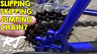 How To Fix Bike Chain SkippingSlippingJumping Gears [upl. by Aksoyn]