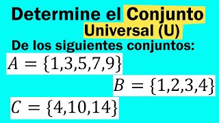 Conjunto Universalejemplos resueltos [upl. by Gambrell]