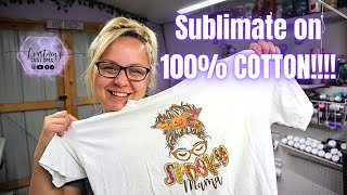 How To Sublimate On 100 COTTON Using The Epson ET 2720 [upl. by Haley870]