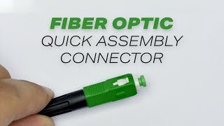 Fiber optic quickassembly connector Ultimode ESC925T [upl. by Niatsirhc]