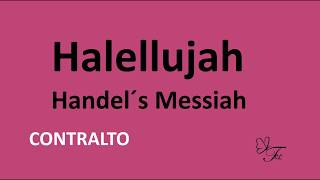 CONTRALTO Hallelujah Mesias  Haendel [upl. by Airret]