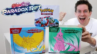 NEW Paradox Rift Pokémon Booster Box Opening [upl. by Ecnerat]