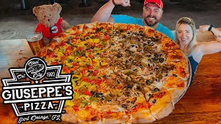 Giuseppes 60Slice Party Pizza Challenge in Port Orange Florida w KatinaEatsKilos [upl. by Moreen]