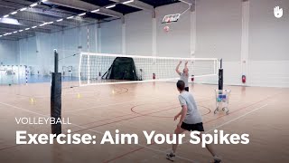 Exercise aim your spikes  Volleyball [upl. by Kolnick536]