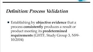 Process Validation Principles and Protocols for Medical Devices [upl. by Adnorrahs211]