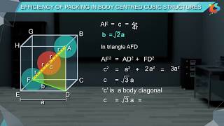 8  Class 12  Chemistry  Solid State  Packing Efficiency in Crystals [upl. by Isteb]