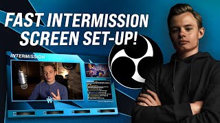 How To Set Up An Intermission Screen In OBS Studio [upl. by Alphonse]