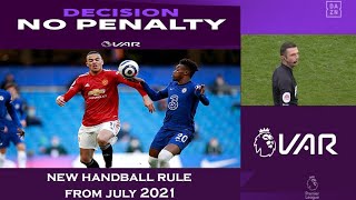 New handball rule explain in two minutes  FIFA and IFAB introduce new handball rule in football [upl. by Remmos538]