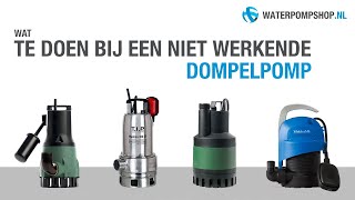 Dompelpomp kantelen  Wat te doen bij een niet werkende dompelpomp [upl. by Arras]