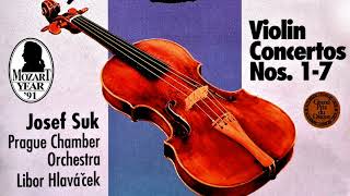 Mozart  The Violin Concertos n°1234567  Presentation Centurys recording  Josef Suk [upl. by Htebsle]