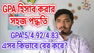 How to calculate GPA in bangladesh hscsscjsc  GPA system in bangladesh  Nahid24 [upl. by Pendergast]