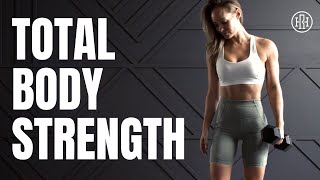 Total Body STRENGTH Workout  Dumbbell Supersets [upl. by Naitsirk]