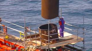 Offshore Platform Installation Jacket Installation and Topside Installation [upl. by Hatokad]