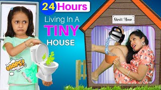 24 Hours Living In A Tiny House Challenge  ShrutiArjunAnand [upl. by Durrell]