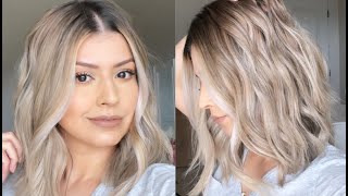 HOW I STYLE MY LOB  QUICK AND EASY [upl. by Adria]