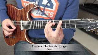 BKP Tutorial Ceramic vs Alnico V magnet in a bridge humbucker [upl. by Nilok]