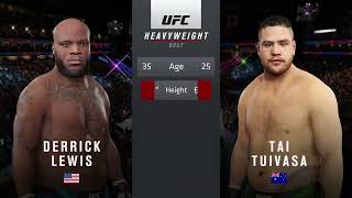 DERRICK LEWIS VS TAI TUIVASA FULL FIGHT UFC 271 [upl. by Jammie]