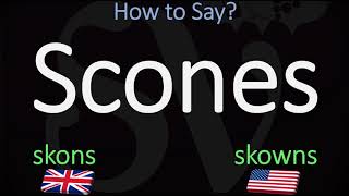 How to Pronounce Scones  British Vs American English Pronunciation [upl. by Irah943]