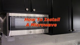 How To Install An Under The Cabinet Microwave [upl. by Edlihtam]