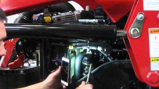 Where to add oil in a Mahindra 1500 series tractor [upl. by Anatlus]