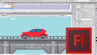 How to create a simple car Animation in Flash CS6 [upl. by Timmi]