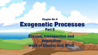 Chapter No 4 Exogenetic Processes Part2 Glacier and Wind Std  9 Maharashtra State Board [upl. by Khalid]