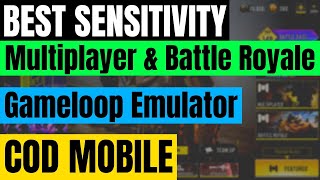 MY BEST SENSITIVITY  COD Mobile Gameloop Emulator ON PC [upl. by Nhguavad]