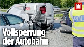 MassenCrash mit 16 Autos auf der A2 [upl. by Ameh718]