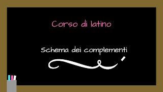 LATINO Schema complementi in latino [upl. by Maida]