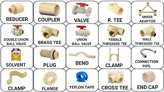 Plumbing work materials names CPVC pipe fittings  pipe analysis  Plumbing basic  Plumbing [upl. by Evante]