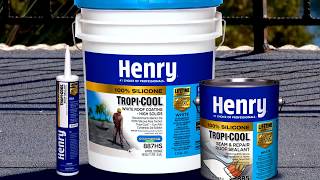 How to apply Henry® TropiCool® 100 Silicone White Roof Coating [upl. by Eiznyl]