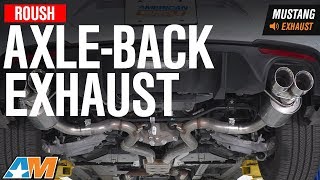 2018 Mustang GT Roush AxleBack Exhaust Sound Clip amp Install [upl. by Anitroc]