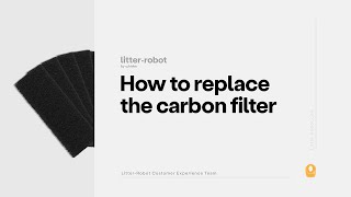 How to Replace the Carbon Filter  LitterRobot 3 [upl. by Doelling727]