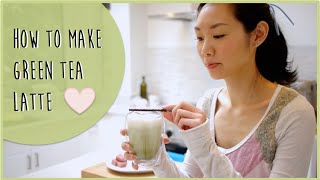 How to make Green Tea Matcha Latte  Simple Recipe [upl. by Ettenuahs]