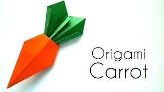 Origami Carrot Tutorial [upl. by Nilrac]